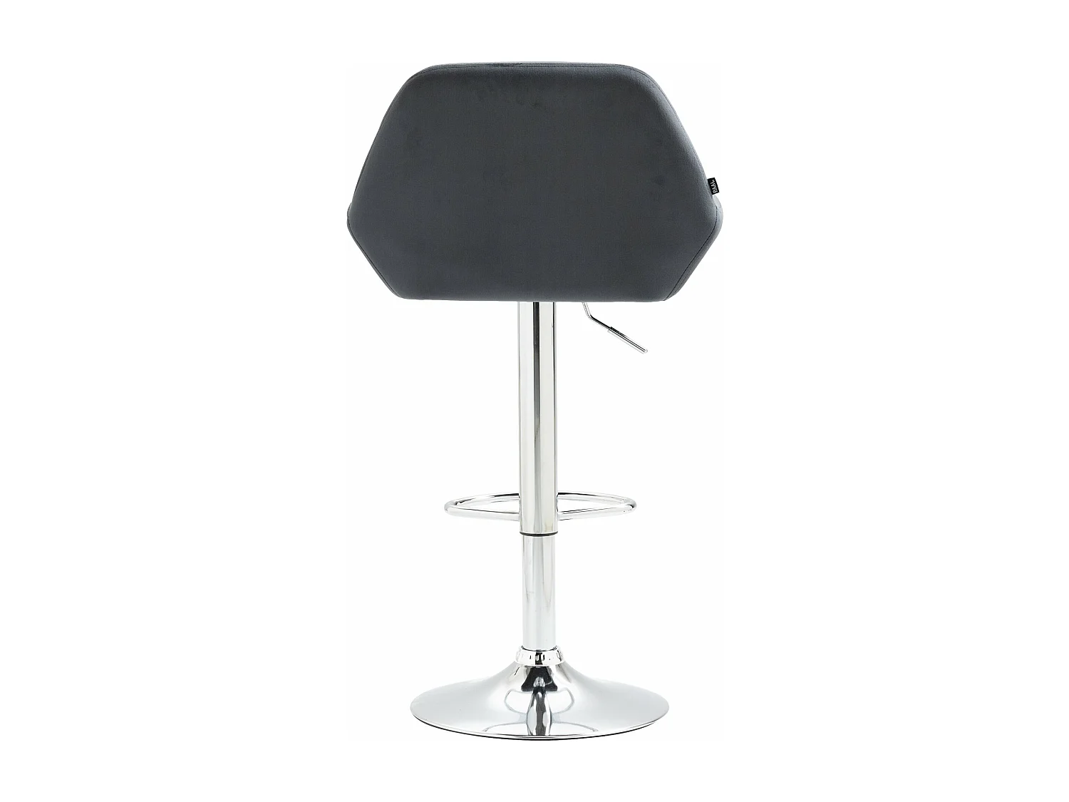 Lot de 2 tabourets métal grise 51 x 52 x 89 cm 10_0004031