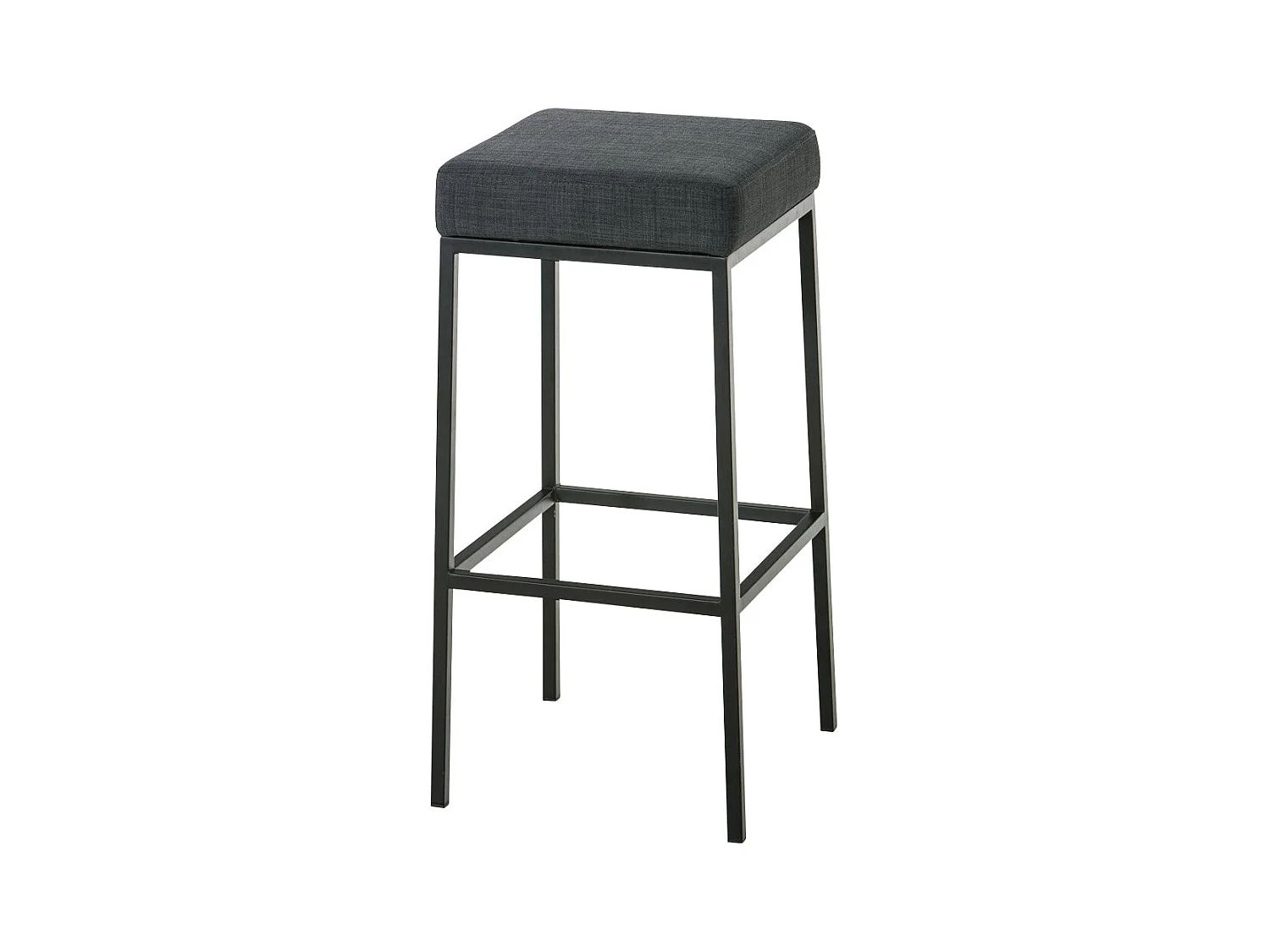 Tabouret de bar x1 métal grise 37 x 37 x 85 cm 10_0005249