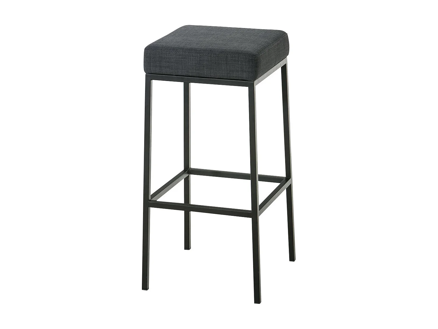 Tabouret de bar x1 métal grise 37 x 37 x 85 cm 10_0005249