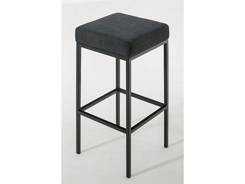 Tabouret de bar x1 métal grise 37 x 37 x 85 cm 10_0005249