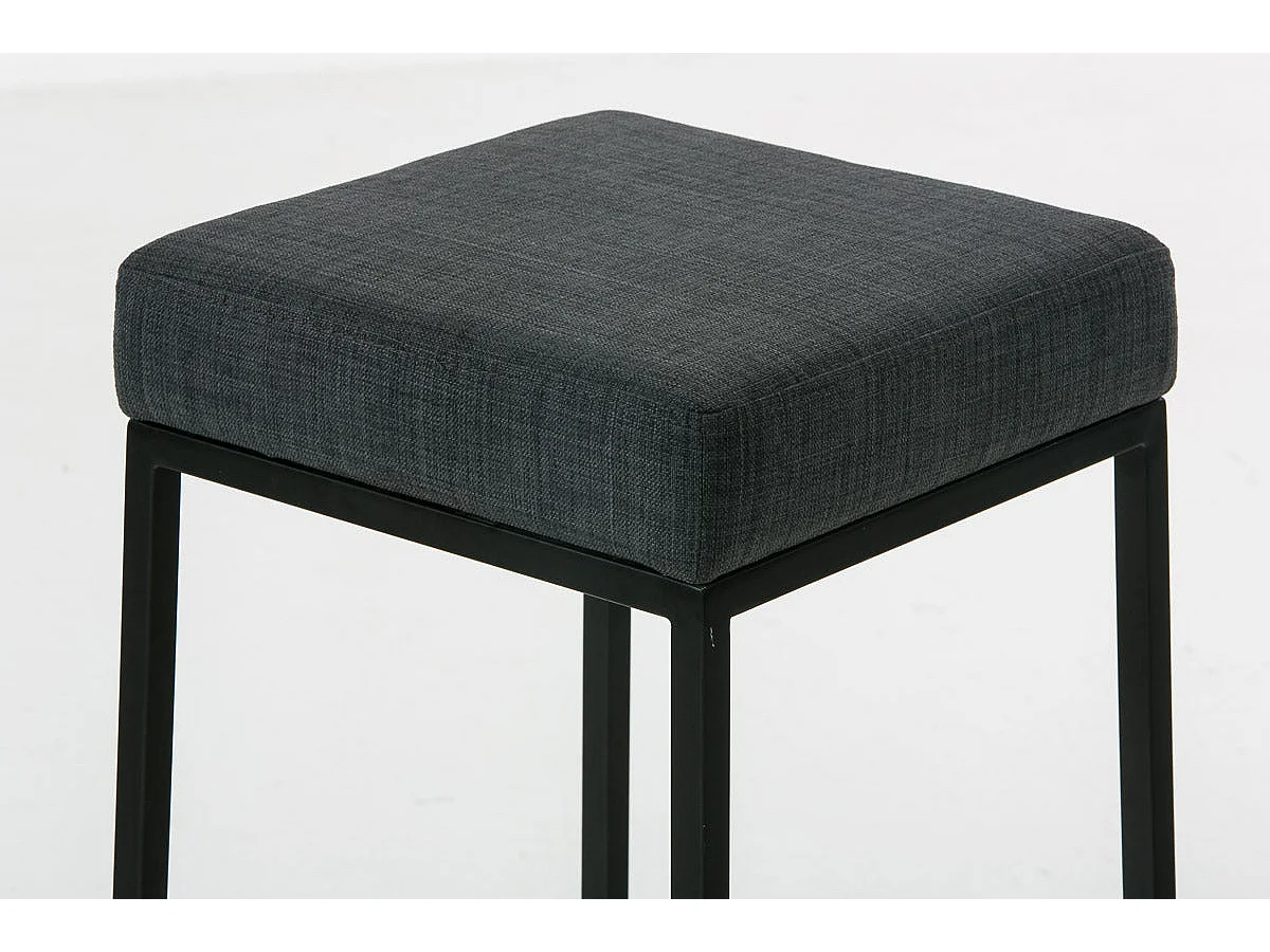Tabouret de bar x1 métal grise 37 x 37 x 85 cm 10_0005249