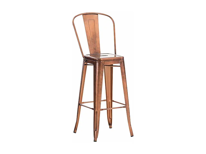 Tabouret de bar x1 métal cuivre 44 x 52 x 115 cm 10_0004528