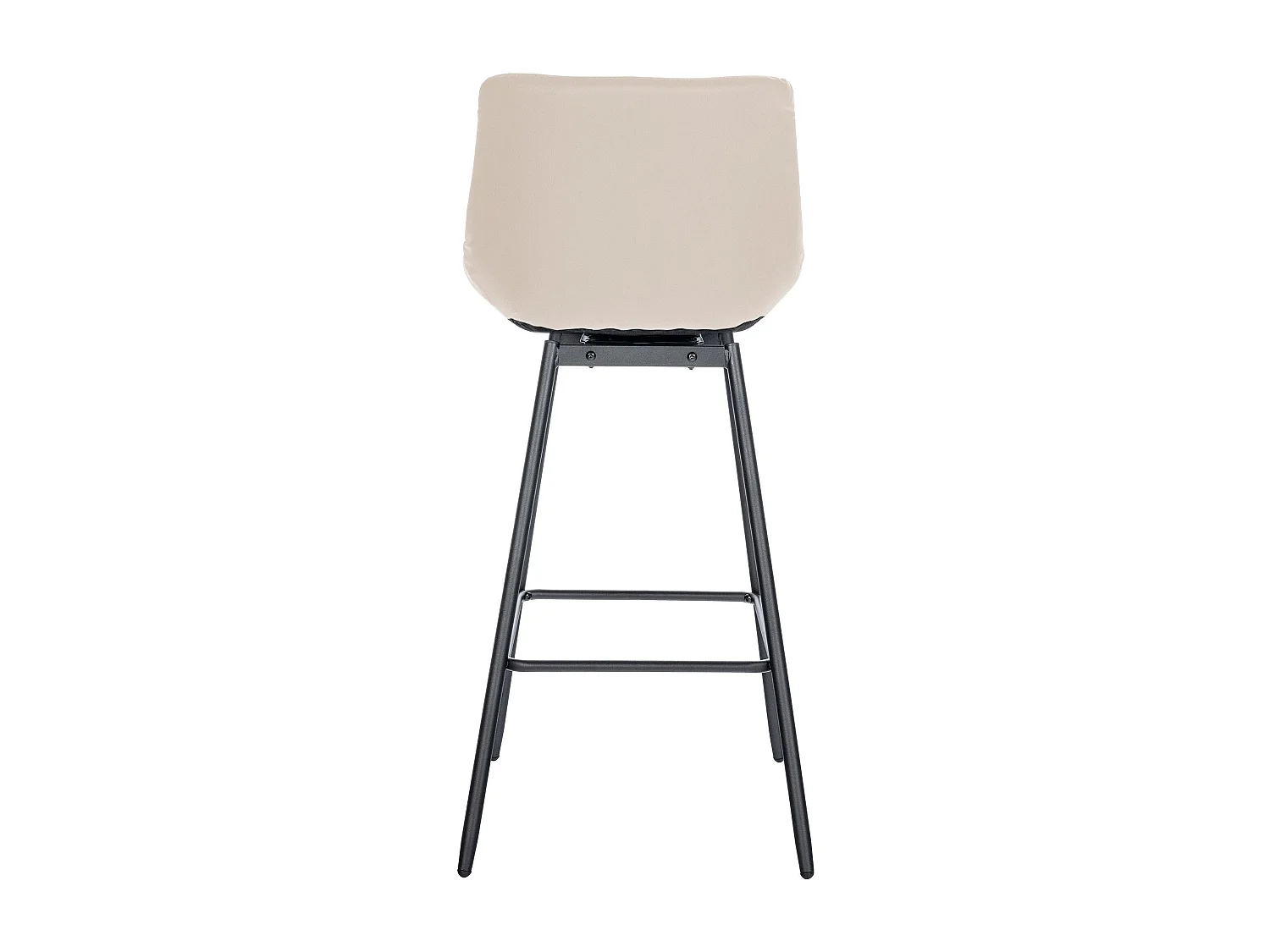 Tabouret de bar pivotant métal crème 49 x 56 x 105 cm 10_0005468