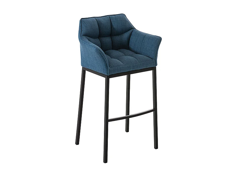 Tabouret de bar chaise métal bleue 64 x 48 x 110 cm 10_0004701