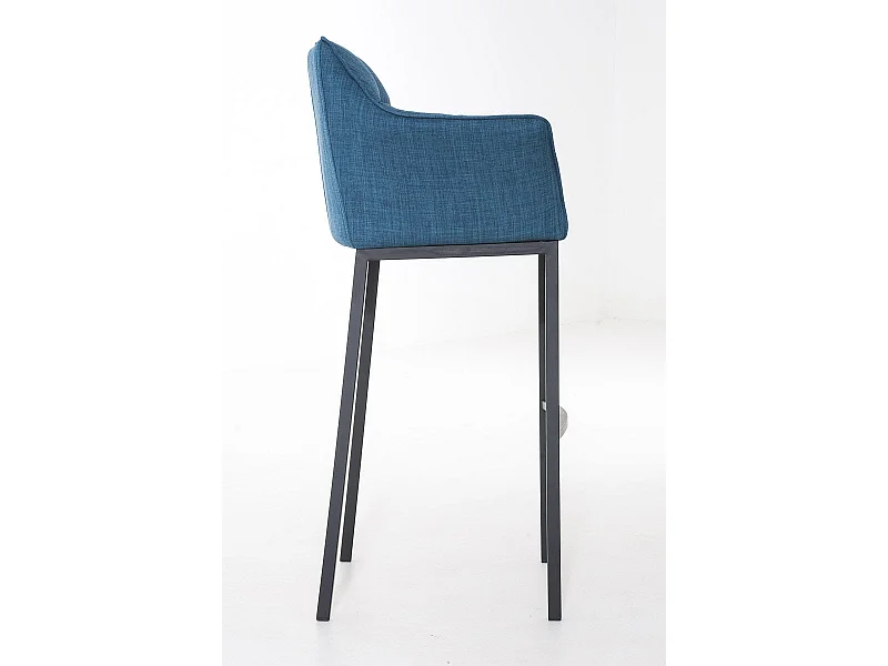 Tabouret de bar chaise métal bleue 64 x 48 x 110 cm 10_0004701