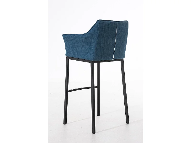 Tabouret de bar chaise métal bleue 64 x 48 x 110 cm 10_0004701