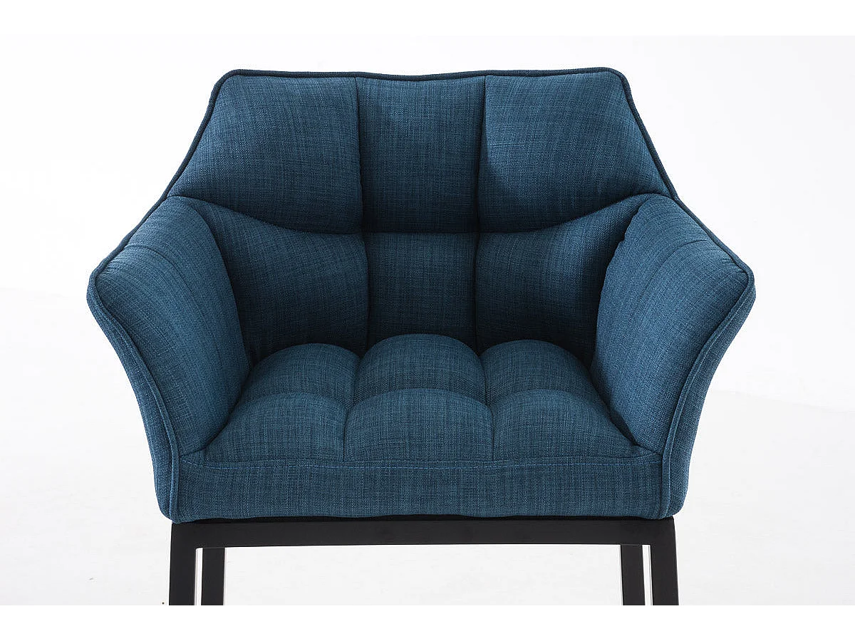 Tabouret de bar chaise métal bleue 64 x 48 x 110 cm 10_0004701