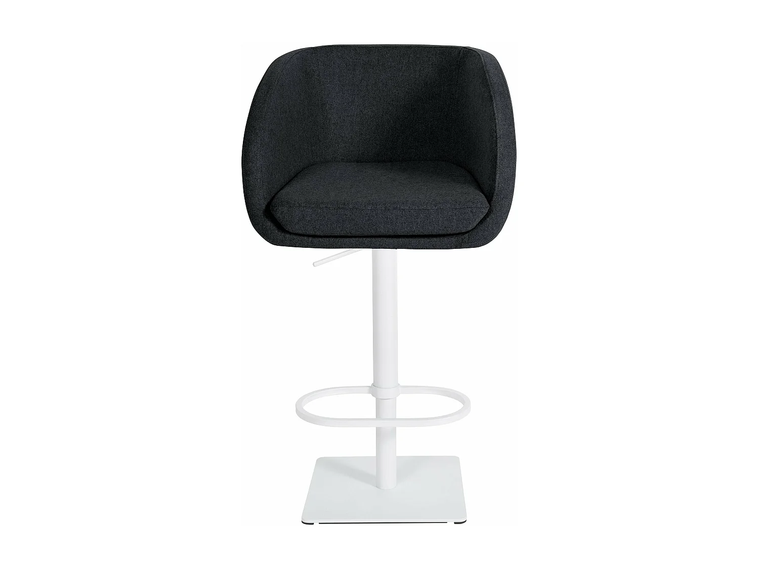 Tabouret de bar chaise métal blanche 58 x 54 x 88 cm 10_0004877