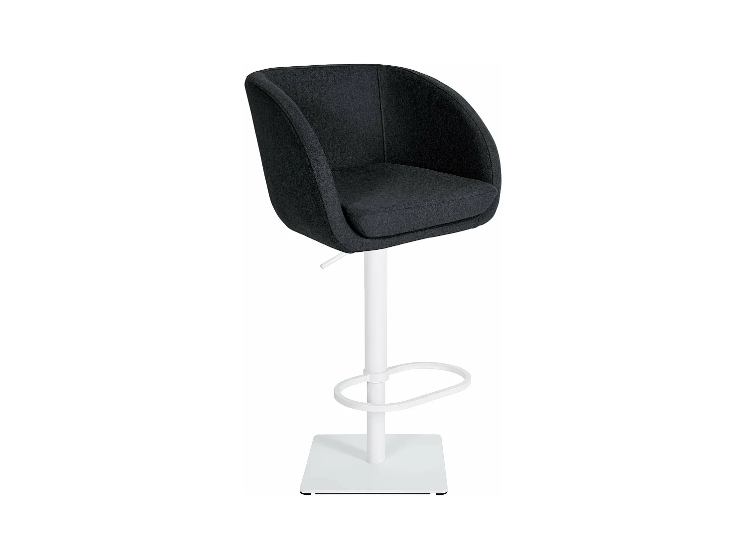 Tabouret de bar chaise métal blanche 58 x 54 x 88 cm 10_0004877