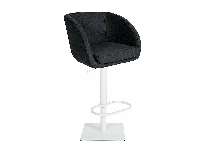 Tabouret de bar chaise métal blanche 58 x 54 x 88 cm 10_0004877