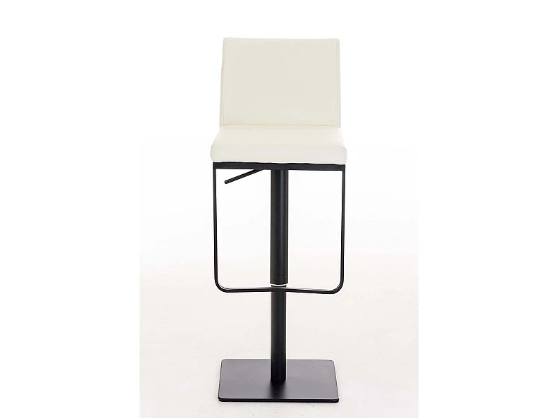 Tabouret de bar x1 métal crème 42 x 44 x 86 cm 10_0005303