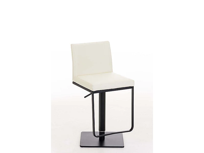Tabouret de bar x1 métal crème 42 x 44 x 86 cm 10_0005303