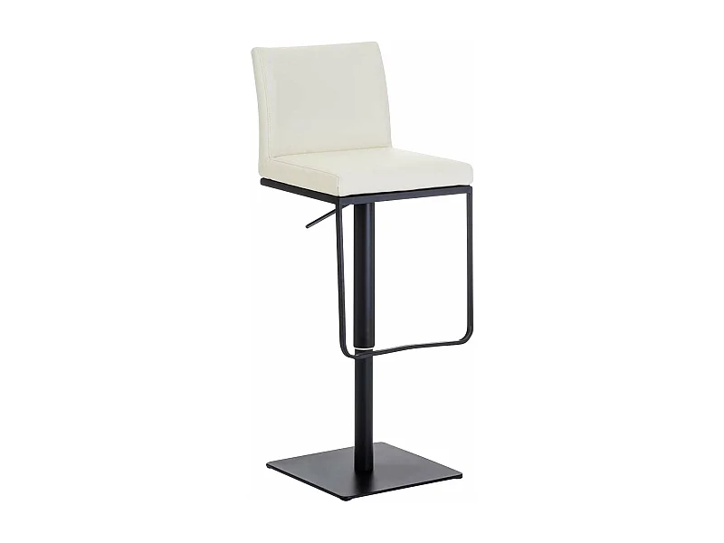 Tabouret de bar x1 métal crème 42 x 44 x 86 cm 10_0005303