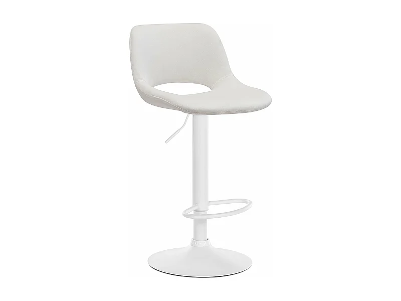 Tabouret de bar chaise métal blanche 42 x 46 x 86 cm 10_0004604