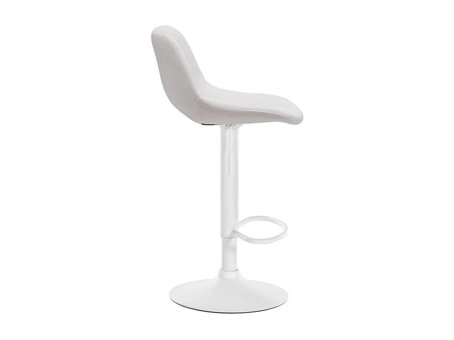 Tabouret de bar chaise métal blanche 42 x 46 x 86 cm 10_0004604