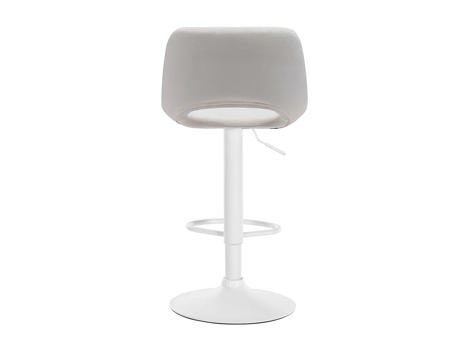 Tabouret de bar chaise métal blanche 42 x 46 x 86 cm 10_0004604