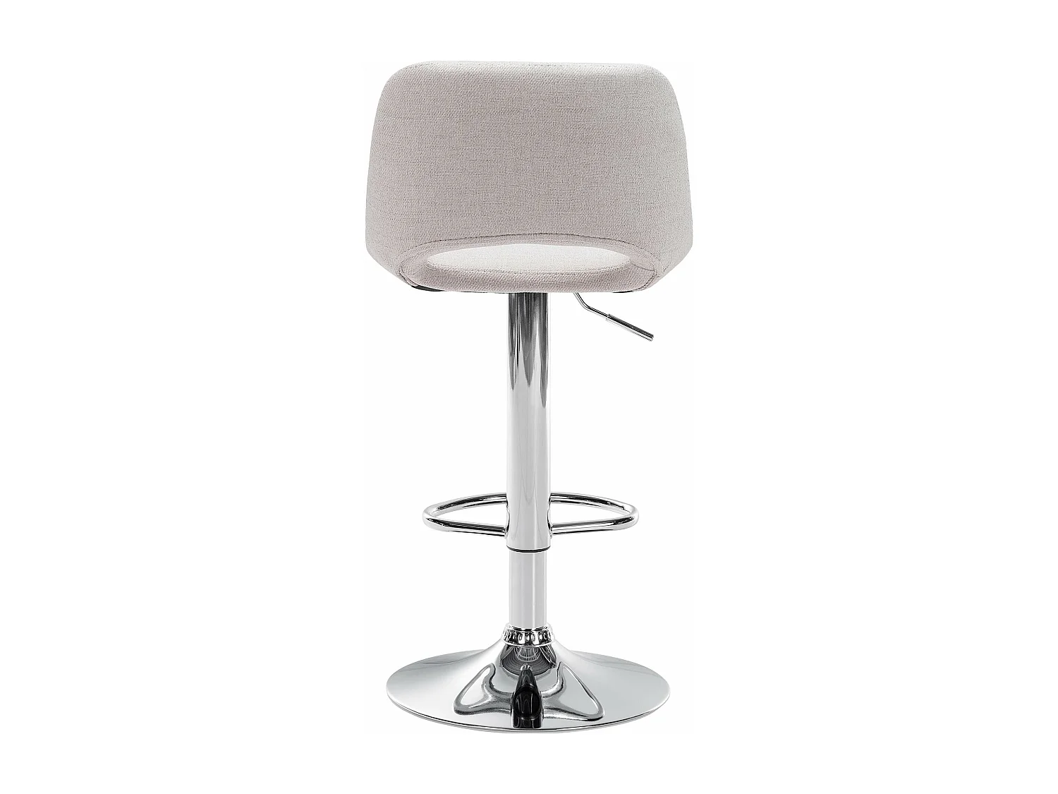 Tabouret de bar chaise métal crème 42 x 46 x 86 cm 10_0004611