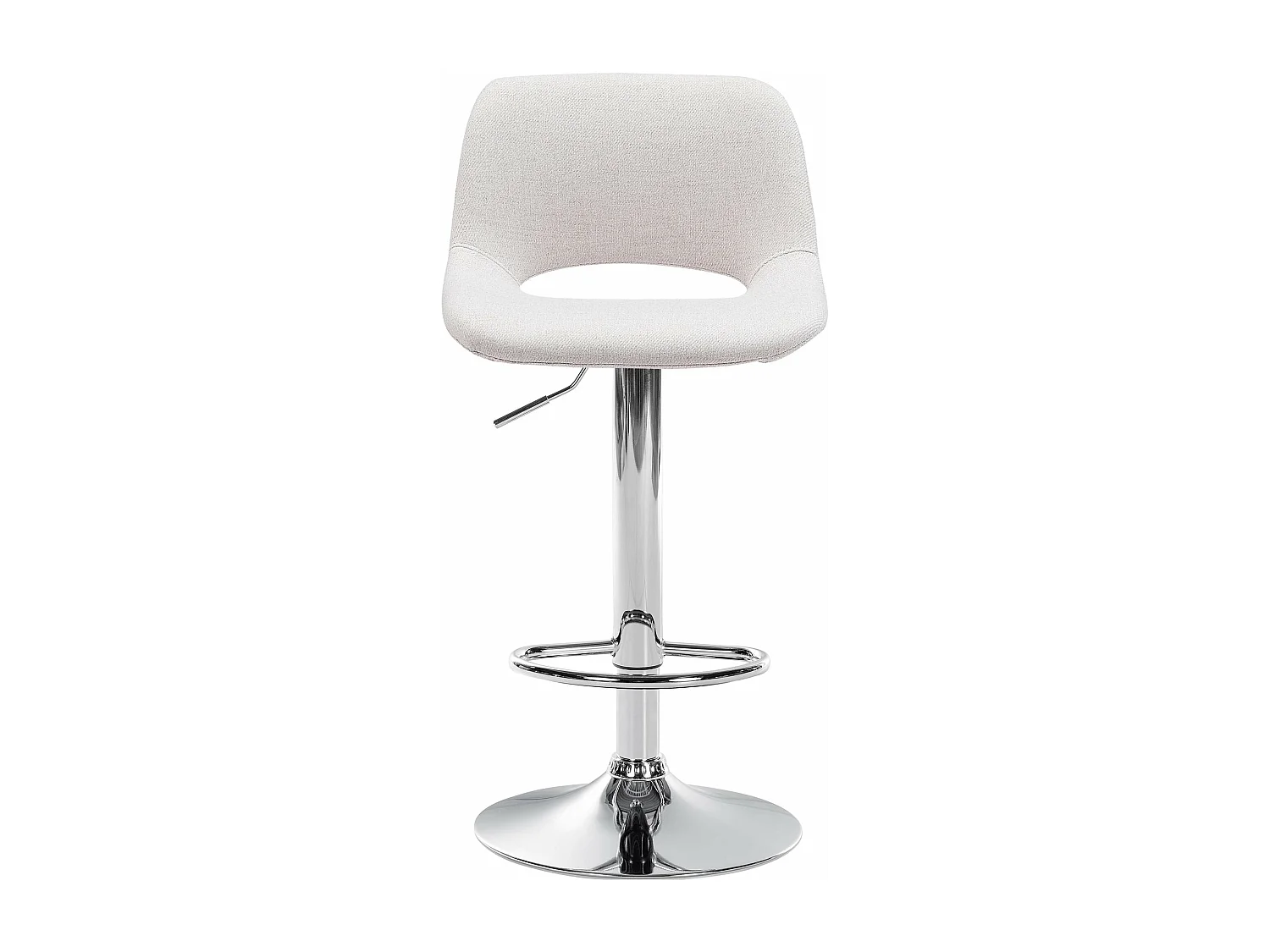 Tabouret de bar chaise métal crème 42 x 46 x 86 cm 10_0004611