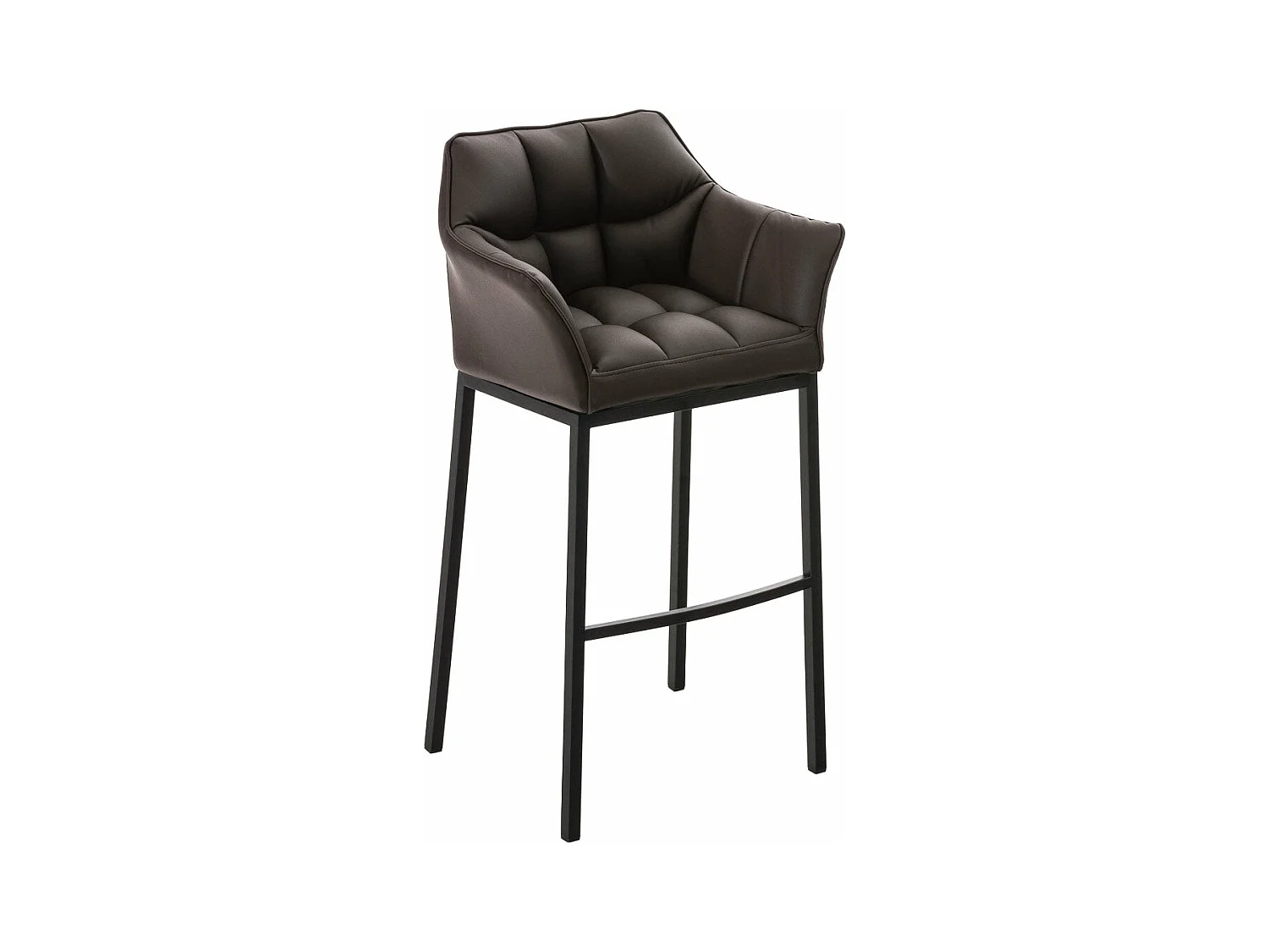 Tabouret de bar chaise métal marron 64 x 48 x 110 cm 10_0004686