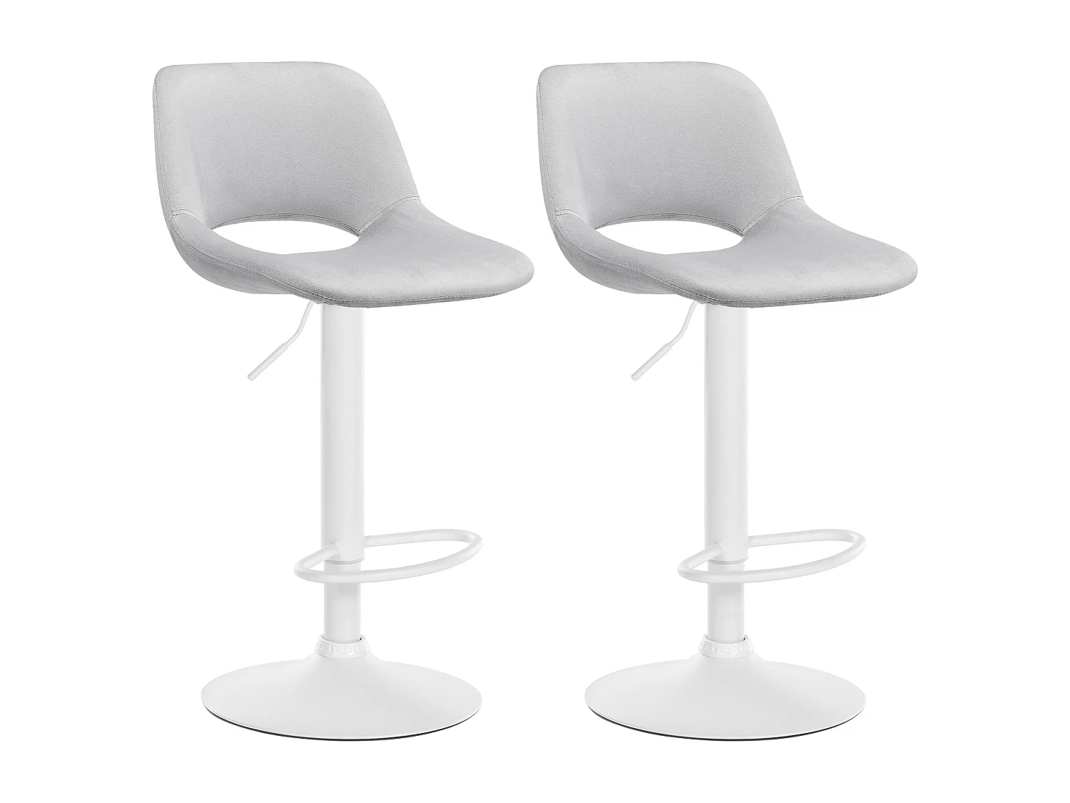 Tabourets de bar chaises métal blanche 42 x 46 x 86 cm 10_0004089