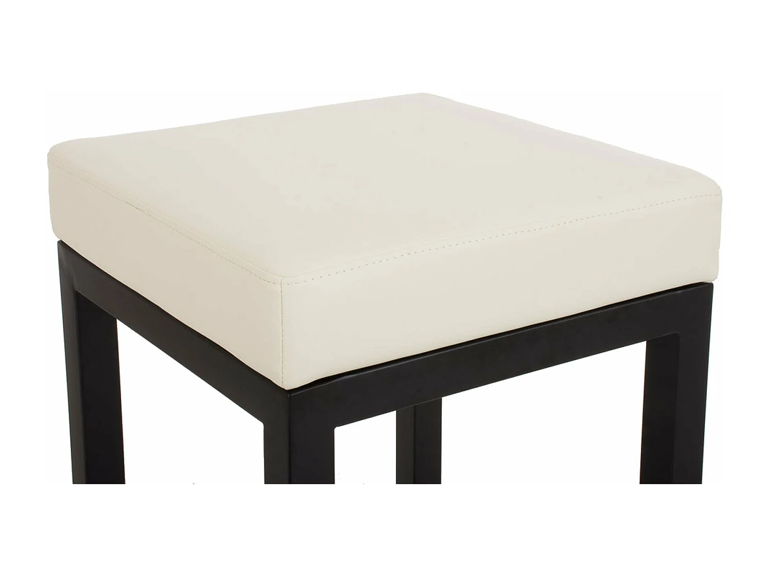 Tabouret de bar x1 métal crème 41 x 41 x 85 cm 10_0005411