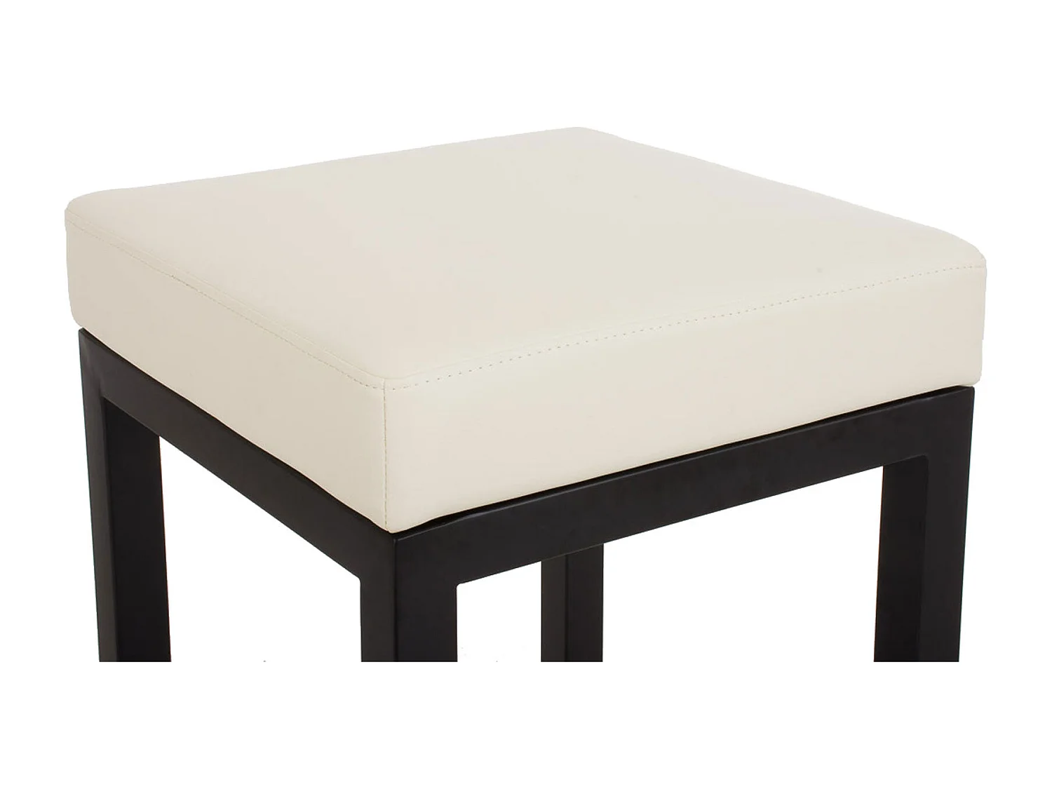 Tabouret de bar x1 métal crème 41 x 41 x 85 cm 10_0005411