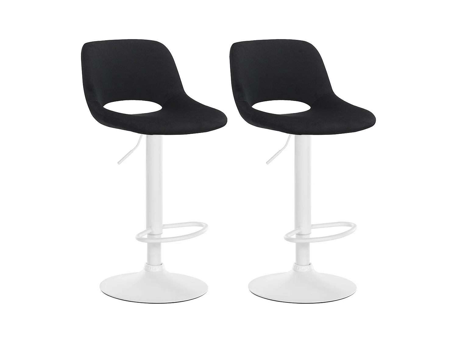 Tabourets de bar chaises métal blanche 42 x 46 x 86 cm 10_0004092