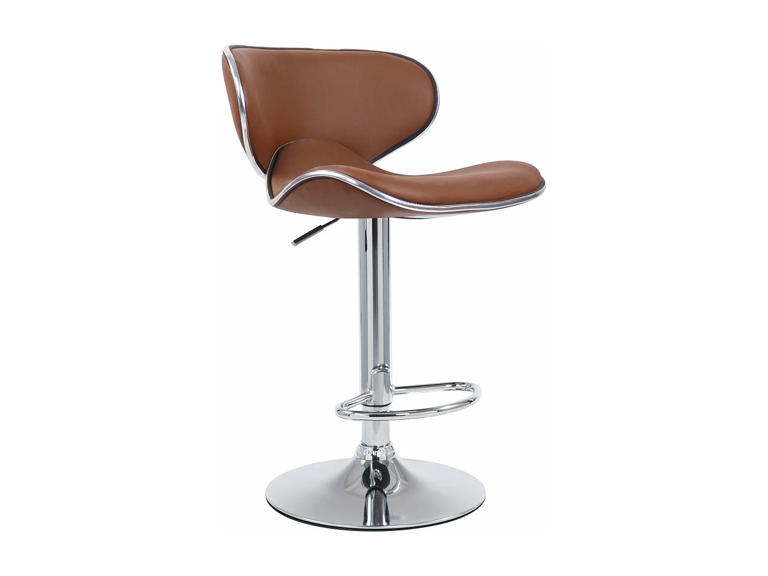 Lot de 2 tabourets métal marron 46 x 49 x 88 cm 10_0004264