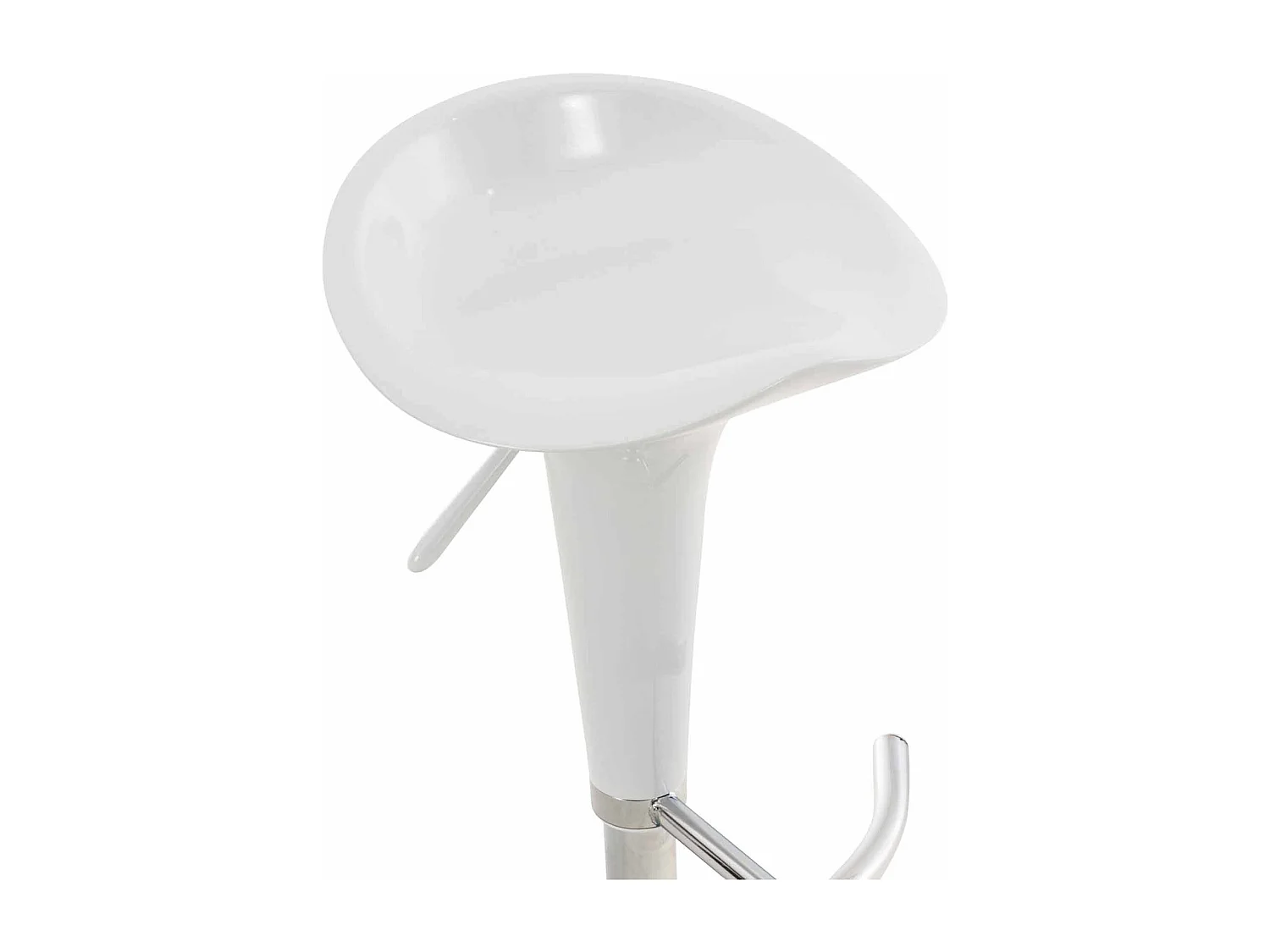 Tabouret de bar x1 métal blanche 37 x 37 x 87 cm 10_0005368