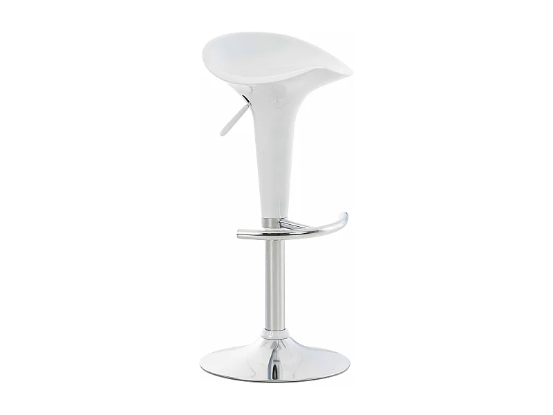 Tabouret de bar x1 métal blanche 37 x 37 x 87 cm 10_0005368