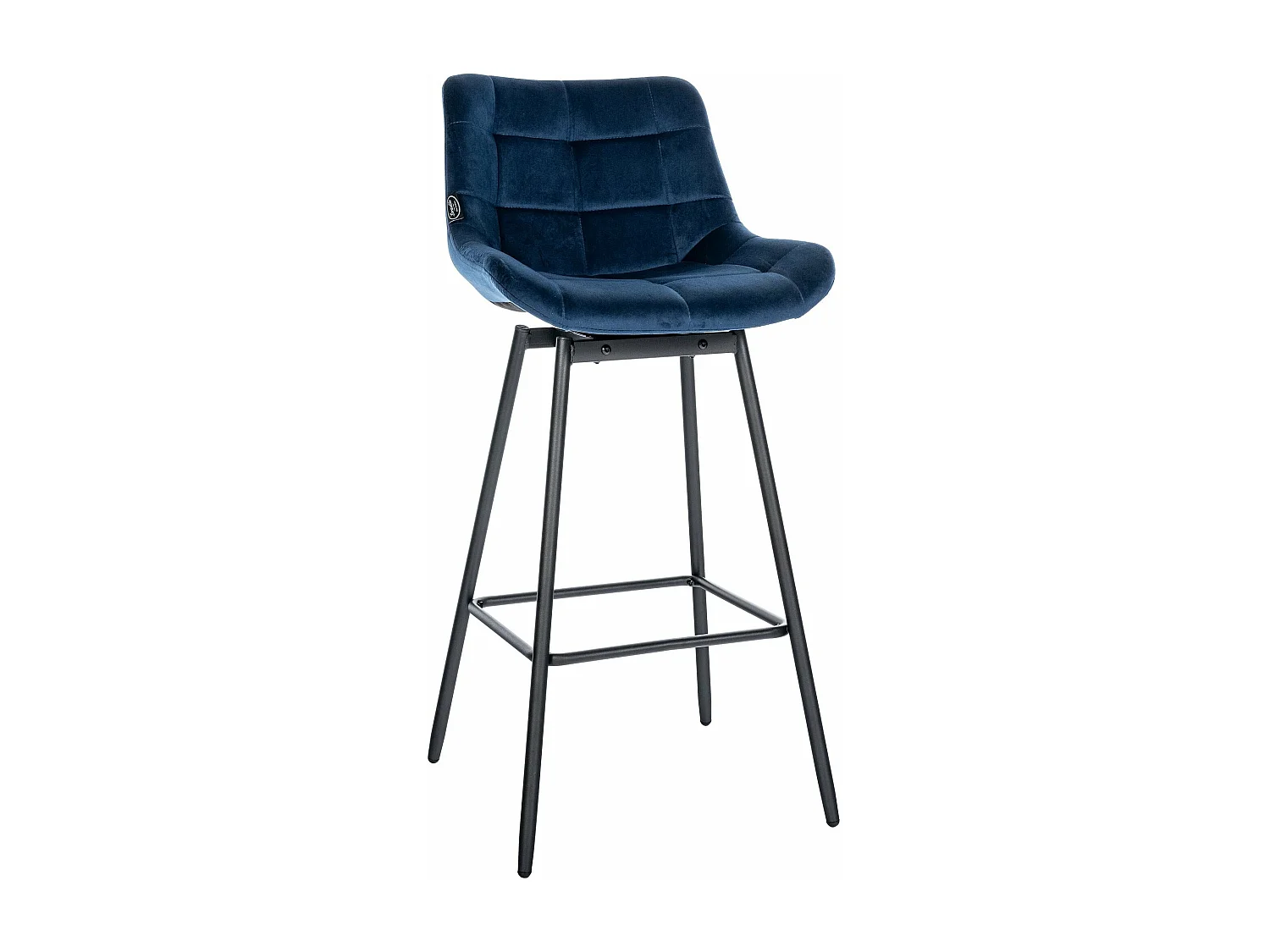 Tabouret de bar pivotant métal bleue 49 x 56 x 105 cm 10_0005473