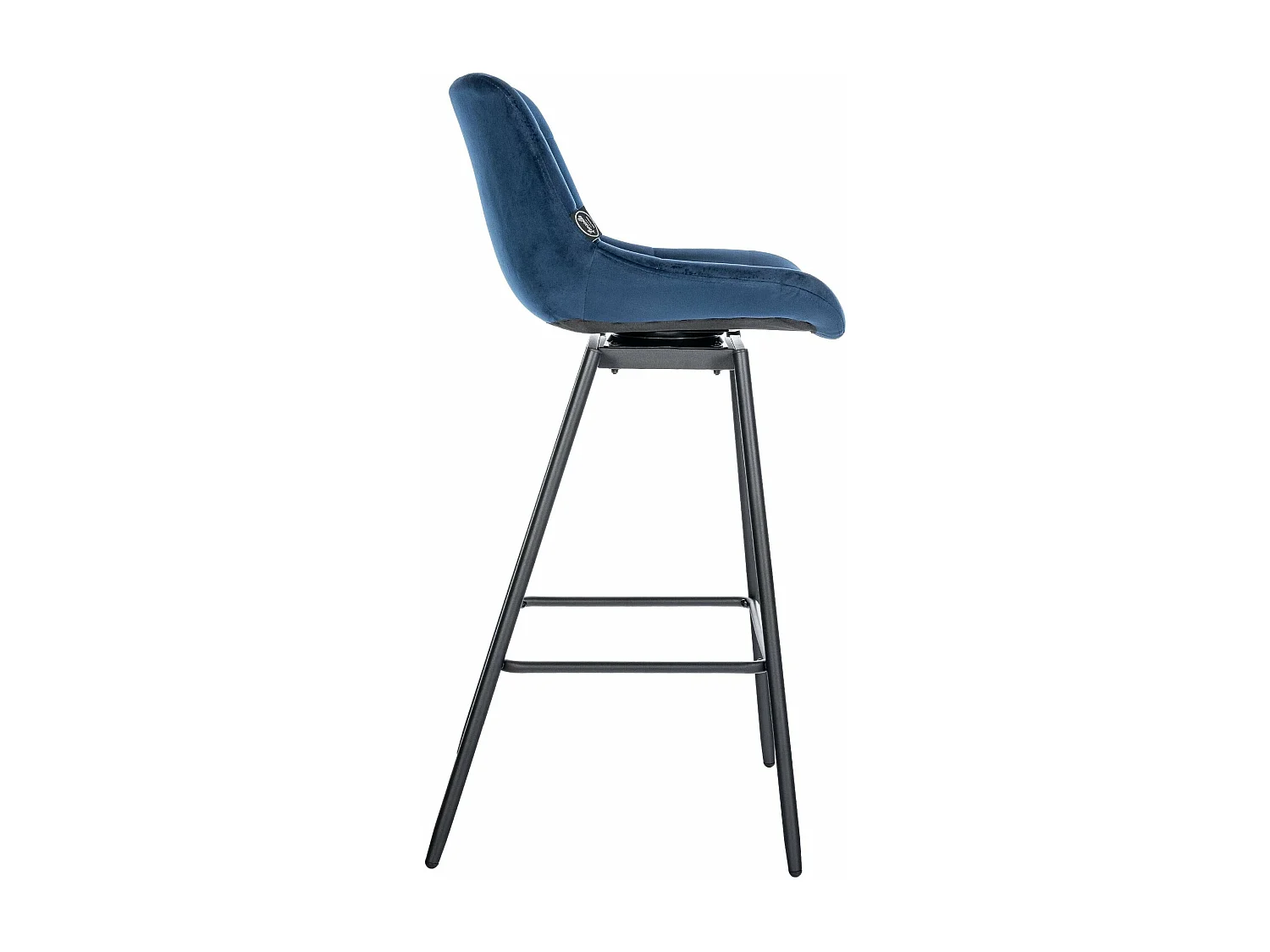 Tabouret de bar pivotant métal bleue 49 x 56 x 105 cm 10_0005473
