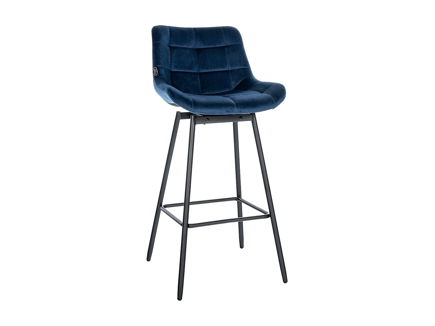 Tabouret de bar pivotant métal bleue 49 x 56 x 105 cm 10_0005473