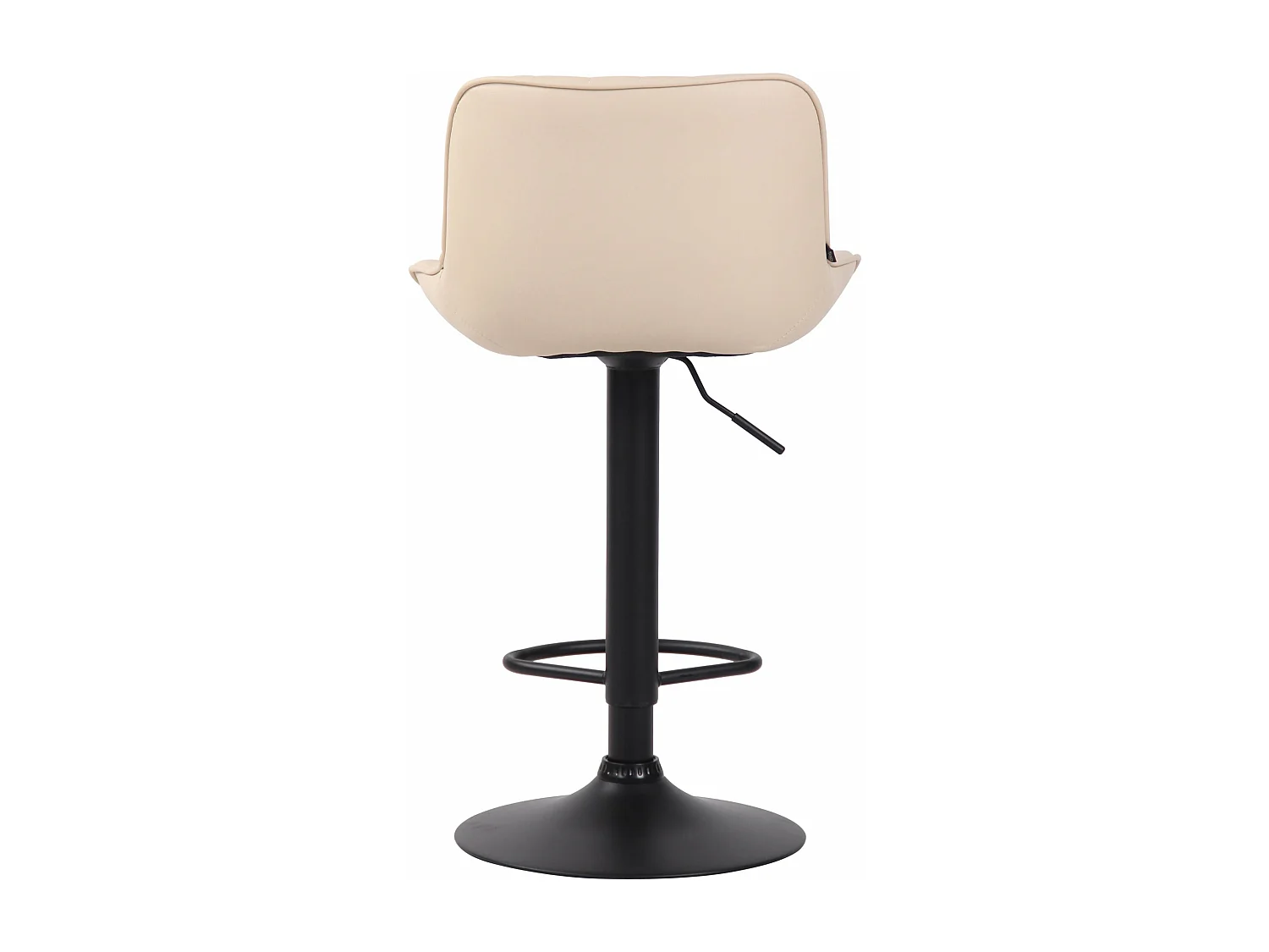 Tabouret de bar chaise métal crème 50 x 50 x 86 cm 10_0005099