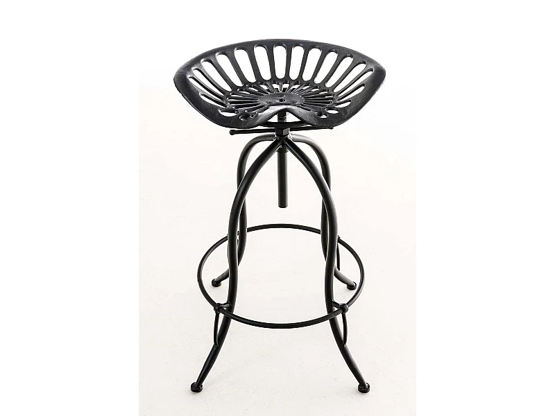 Tabouret de bar x1 métal argentée 43 x 43 x 74 cm 10_0005222