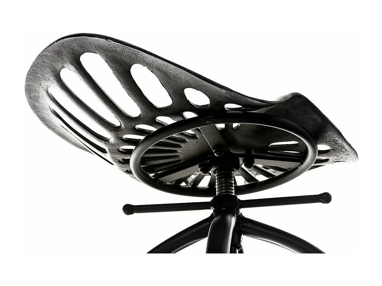 Tabouret de bar x1 métal argentée 43 x 43 x 74 cm 10_0005222