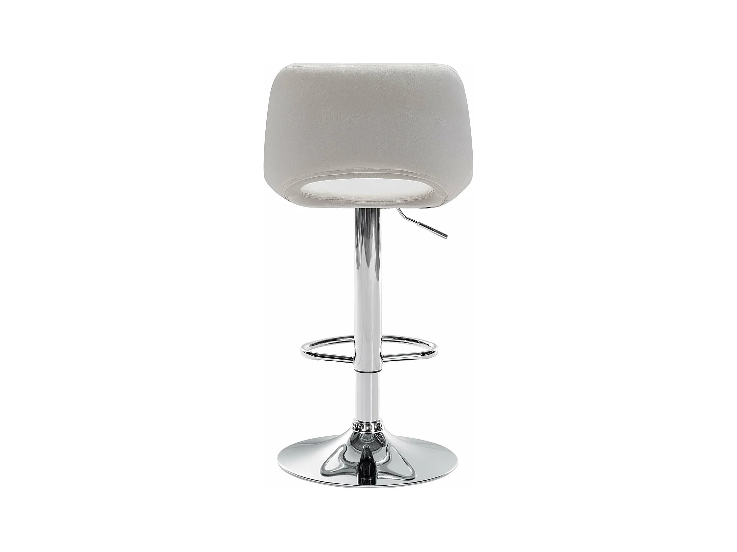 Tabourets de bar chaises métal crème 42 x 46 x 86 cm 10_0004072