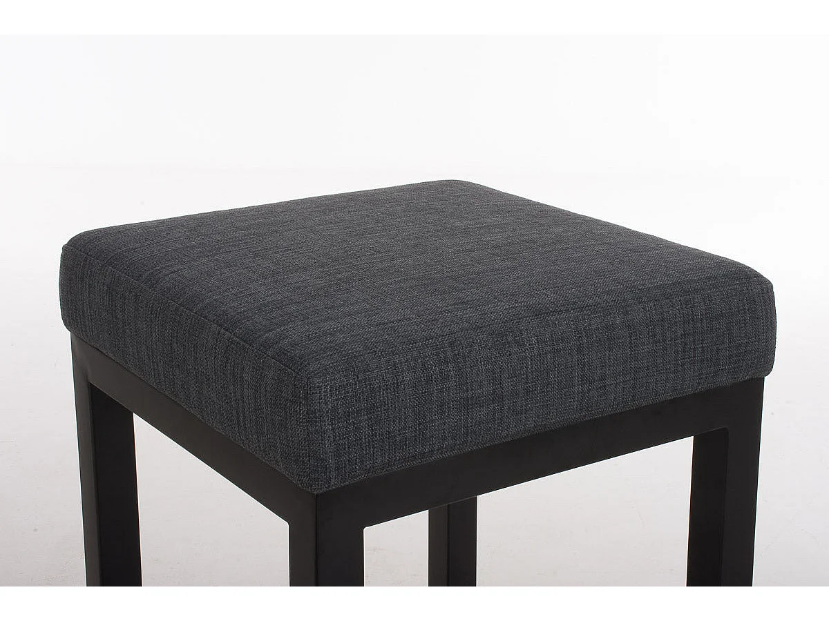 Tabouret de bar x1 métal grise 41 x 41 x 80 cm 10_0005409
