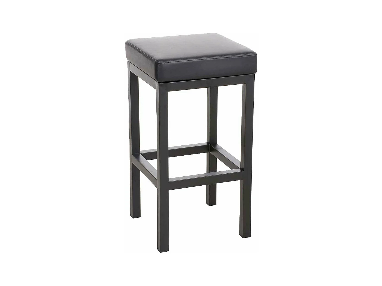 Tabouret de bar x1 métal argentée 41 x 41 x 85 cm 10_0005410