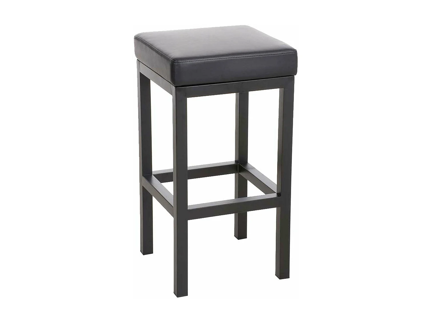 Tabouret de bar x1 métal argentée 41 x 41 x 85 cm 10_0005410