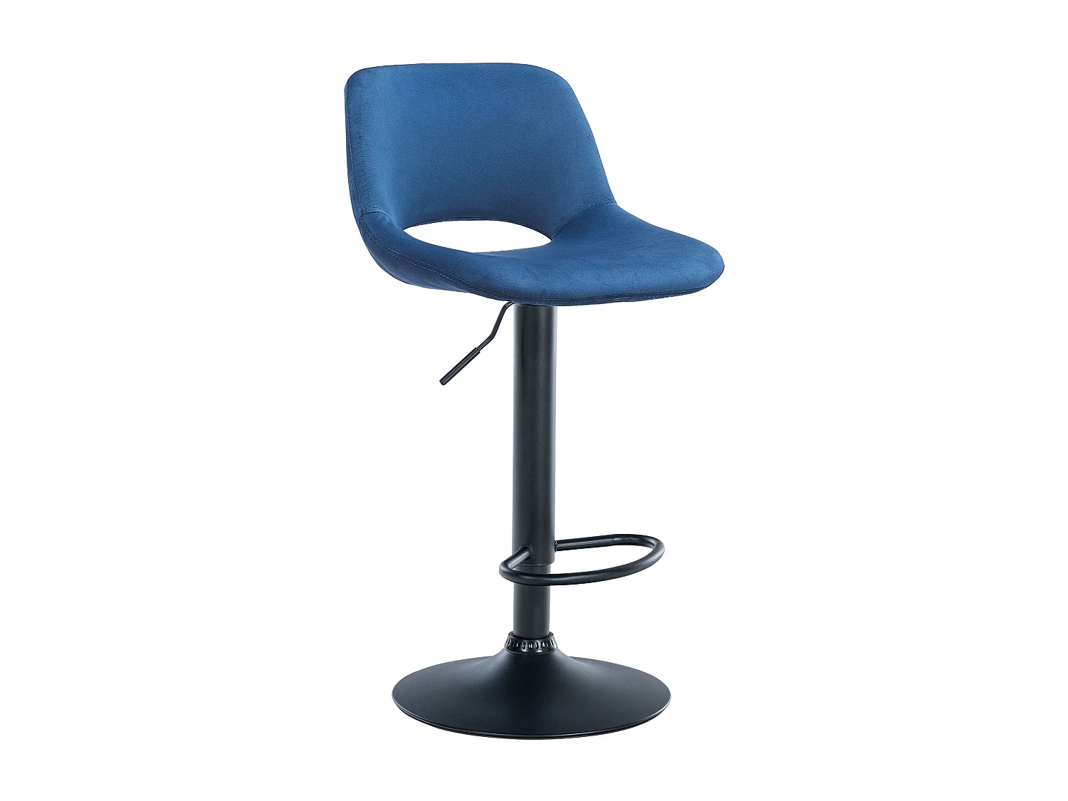 Tabouret de bar chaise métal bleue 42 x 46 x 86 cm 10_0004598