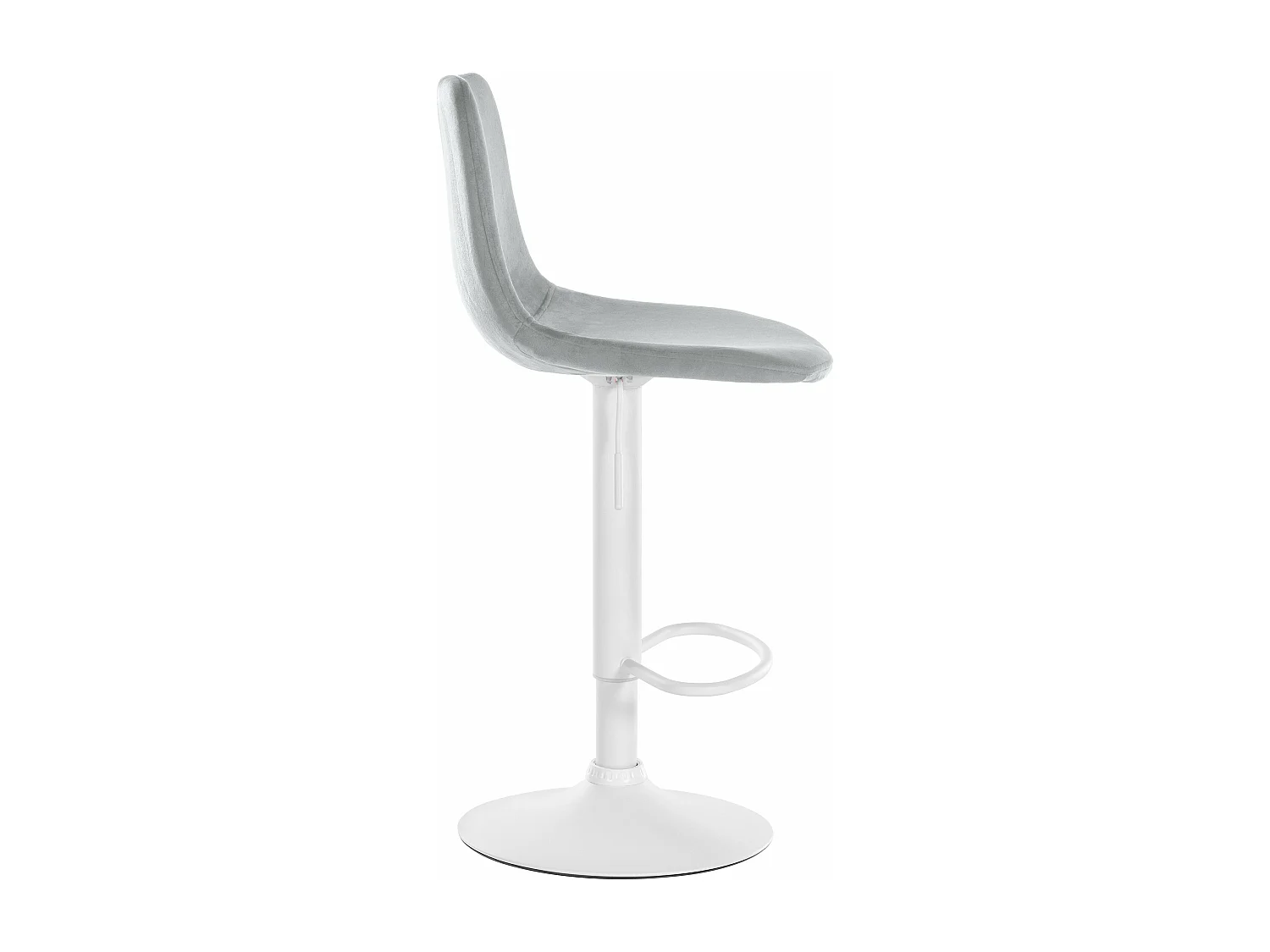 Tabouret de bar x1 métal blanche 44 x 43 x 88 cm 10_0004786