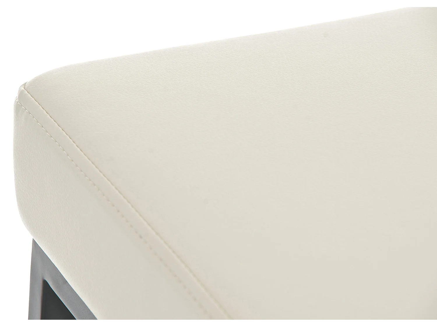 Lot de 2 tabourets métal crème 37 x 37 x 80 cm 10_0004364