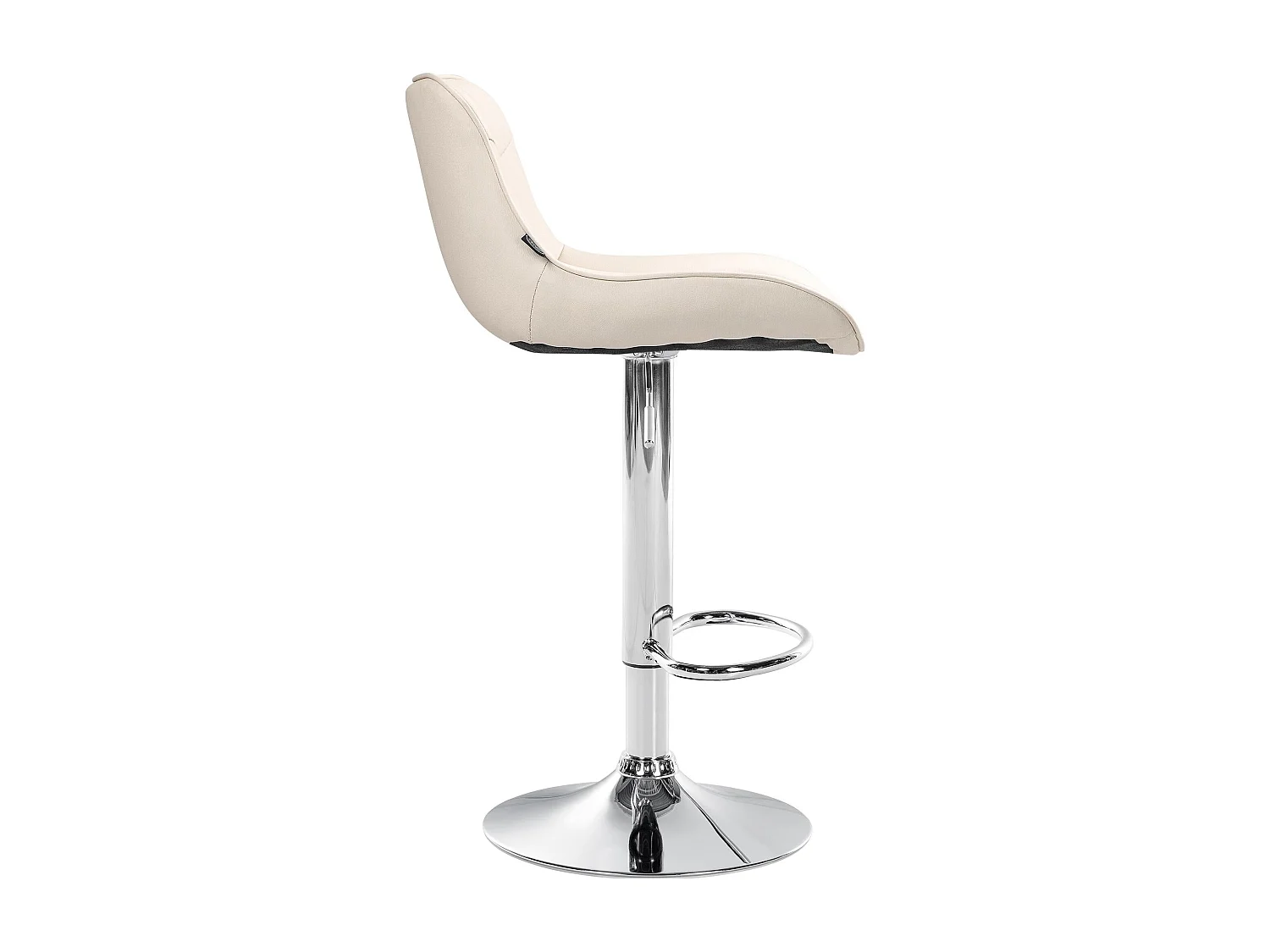 Lot de 2 tabourets métal crème 49 x 51 x 85 cm 10_0004449