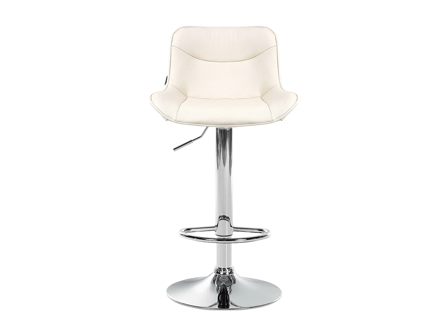 Lot de 2 tabourets métal crème 49 x 51 x 85 cm 10_0004449