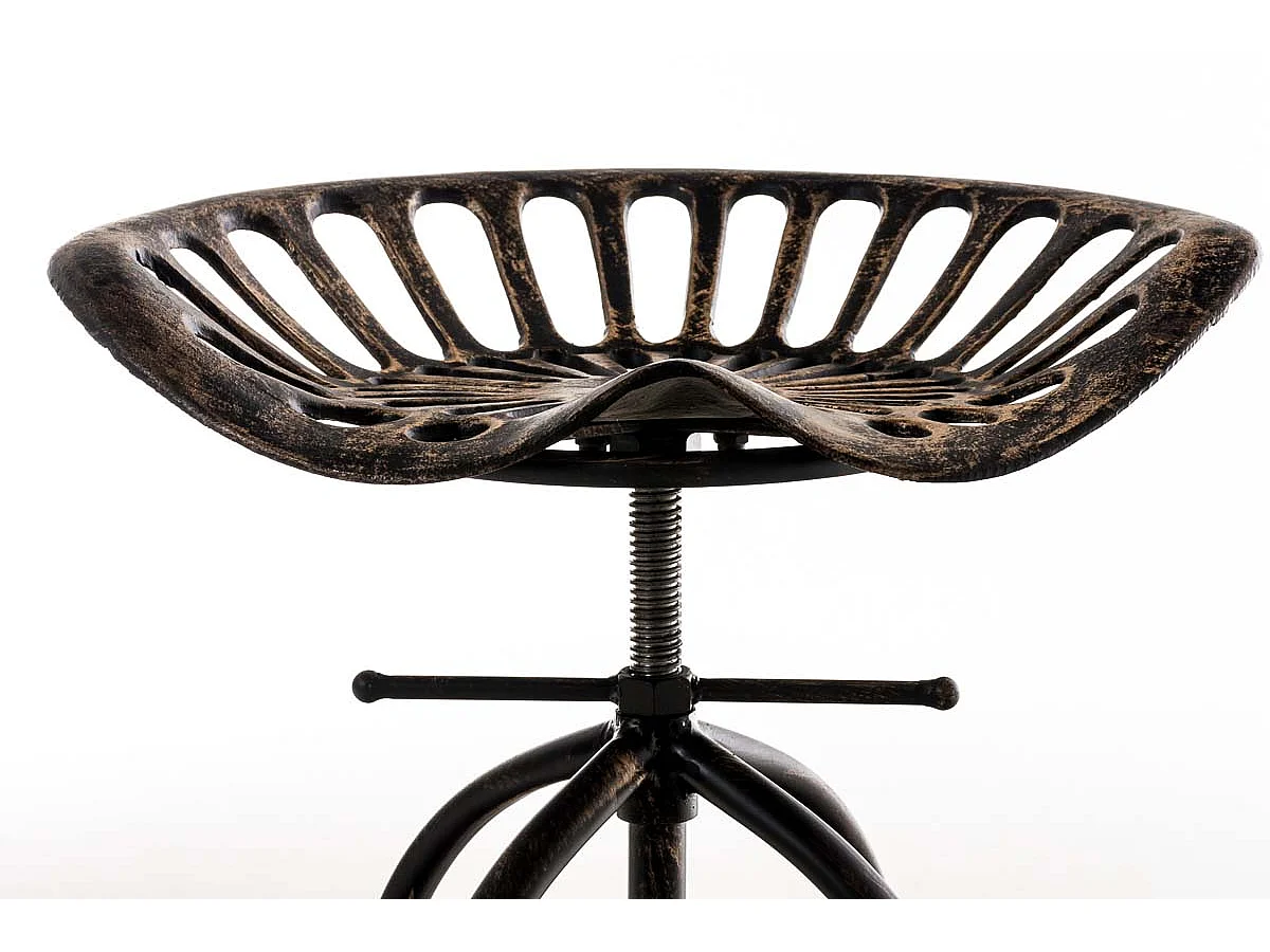 Tabouret de bar x1 métal bronze 43 x 43 x 74 cm 10_0005221