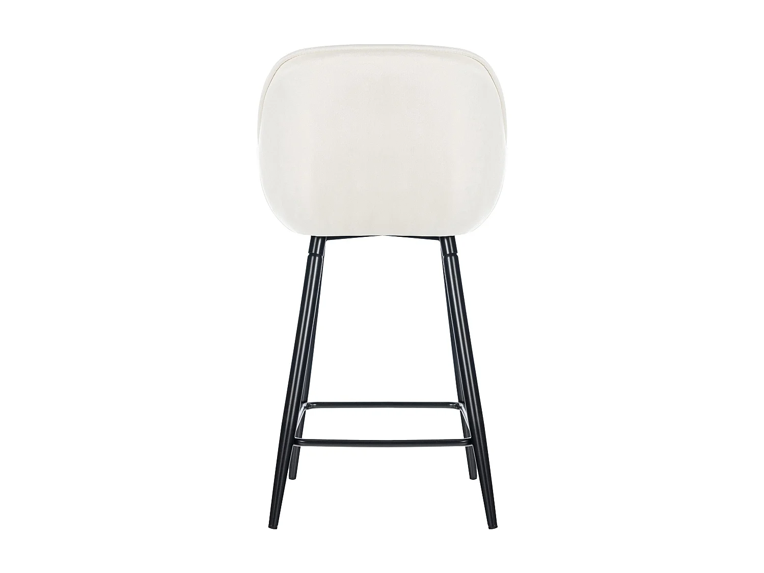 Lot de 2 tabourets métal crème 54 x 57.5 x 93.5 cm 10_0004163