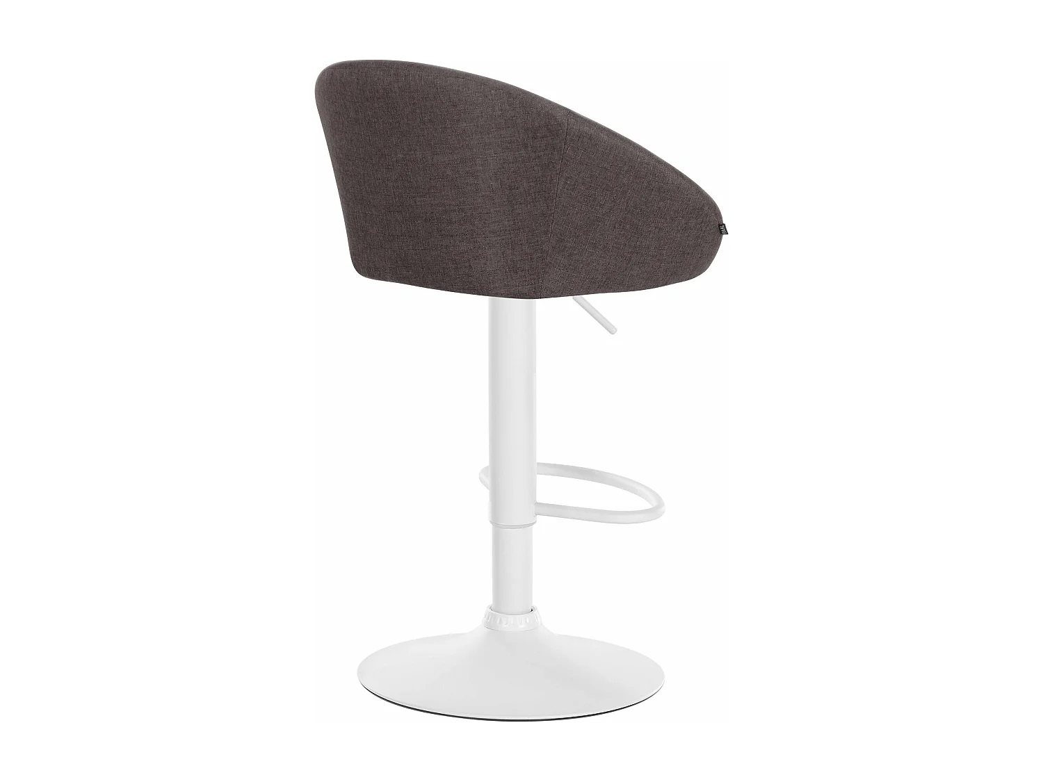 Tabouret de bar assise métal blanche 55 x 51 x 86 cm 10_0004775