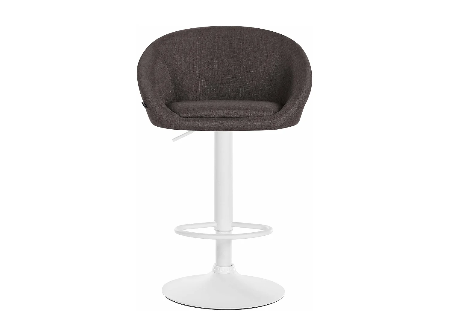 Tabouret de bar assise métal blanche 55 x 51 x 86 cm 10_0004775