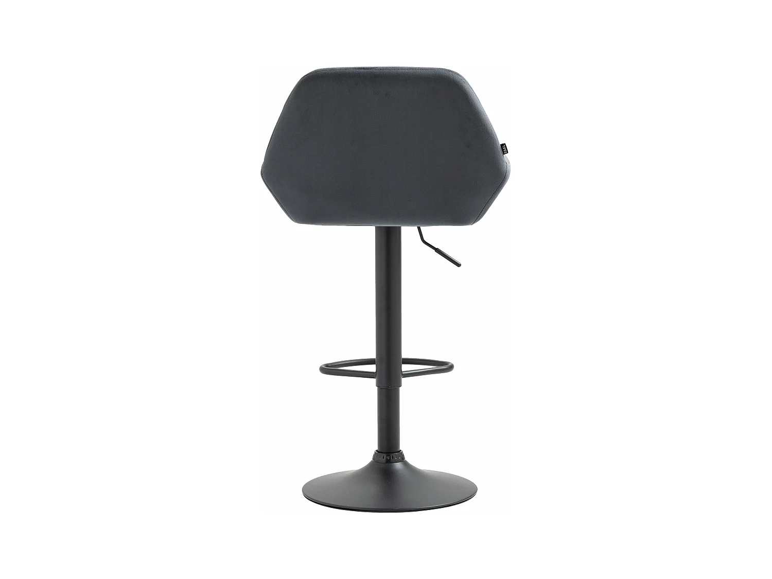 Lot de 2 tabourets métal grise 51 x 52 x 89 cm 10_0004034